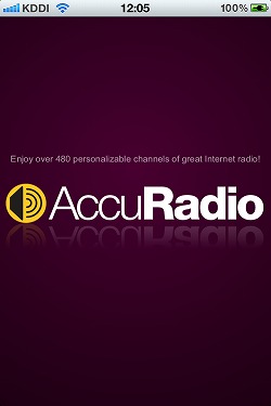AccuRadioのトップ